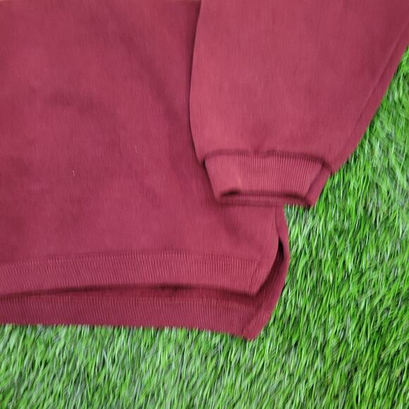 Vintage 80s MOD Collared Sweatshirt XL 23x25 Colorblock - Picture 14 of 14